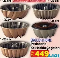 ENGLİSH HOME PATİSSERİE KEK KALIBI ÇEŞİTLERİ